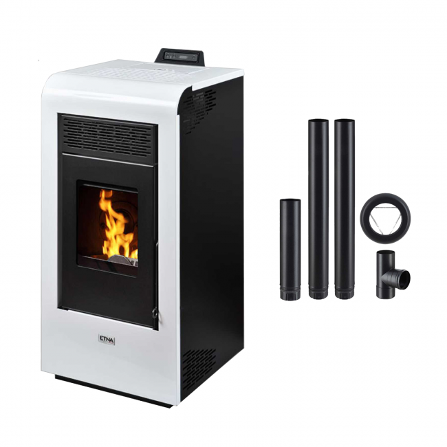 Pack Poele Granulés Vulcano Evo 12 Kw Avec Kit Tuyaux Poujoulat